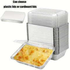 20 Pack 8x5.6 Aluminum Take Out Containers w/ Lids