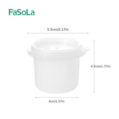 6pcs Clear Ice Cube Mould Mini Food Storage Box