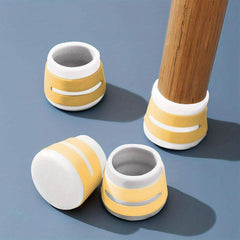 4pcs Chair Leg Floor Protectors Non Slip Silicone