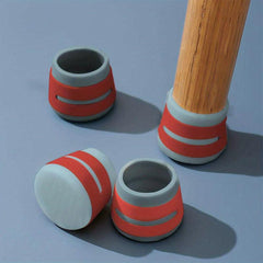 4pcs Chair Leg Floor Protectors Non Slip Silicone