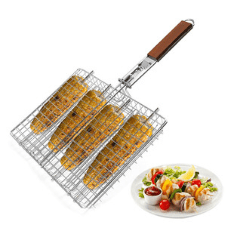 Outdoor BBQ Grill Steak Lamb Chicken Leg Rack BBQ Tool Accessory