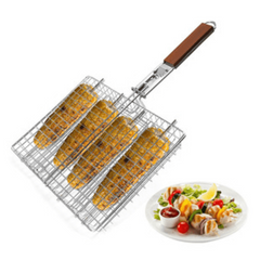 Outdoor BBQ Grill Steak Lamb Chicken Leg Rack BBQ Tool Accessory