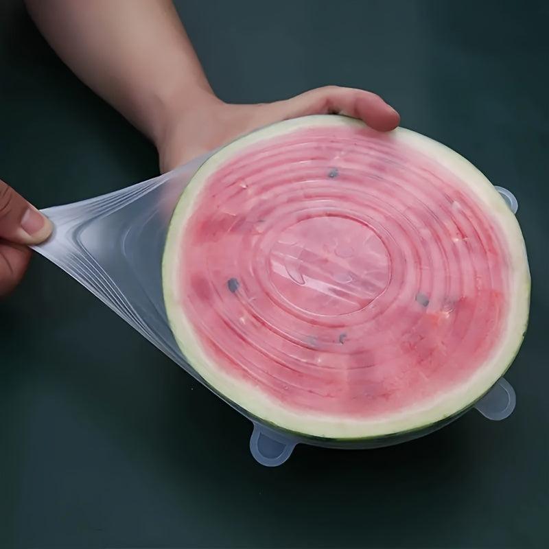 12pcs Silicone Stretch Lids Food Bowl Covers Reusable Food Saving Cover