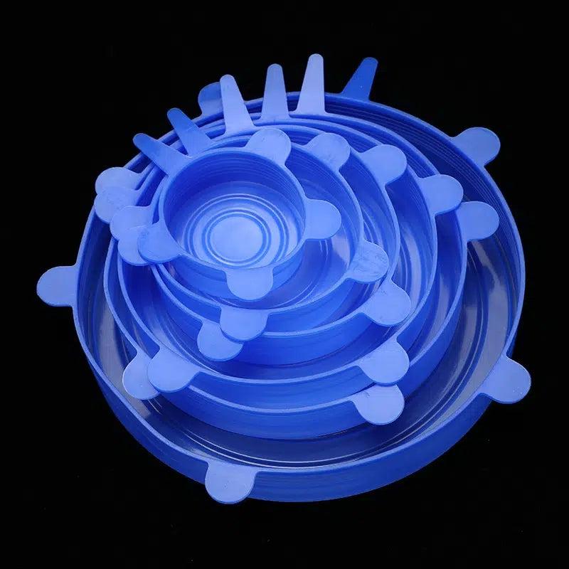 12pcs Silicone Stretch Lids Food Bowl Covers Reusable Food Saving Cover