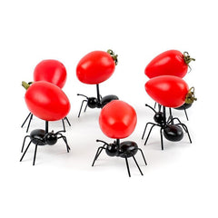 12pcs Ants Food Fruit Fork Decoration Snack Cake Dessert Party Fruit Picks
