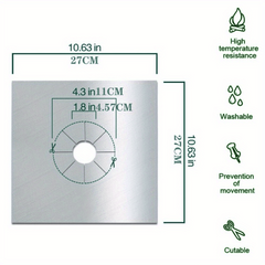 4pcs Stove Surface Protection Pad Stovetop Burner Cover
