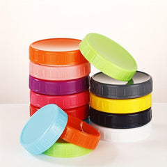 70 Wide Mouth PP Plastic Lid Colored Mason Jar Lid