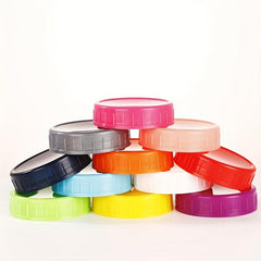 70 Wide Mouth PP Plastic Lid Colored Mason Jar Lid
