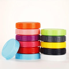 70 Wide Mouth PP Plastic Lid Colored Mason Jar Lid