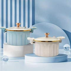 Micro Pressure Cooker 26cm Saucepan Soup Pot with Glass Cover
