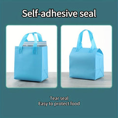 Insulated Take Away Bag Aluminum Foil Thermal Food Bag For Restaurant