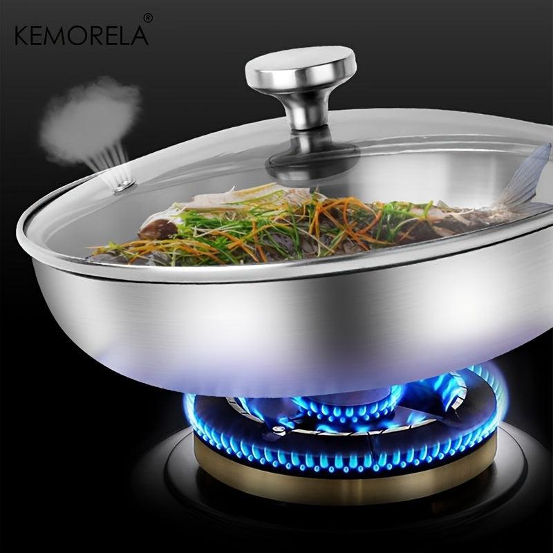 Nonstick Stainless Steel Skillet Pan for Gas & Induction Cooker