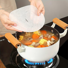 30pcs Round Food Absorbing Paper for Kitchen Cooker Soup