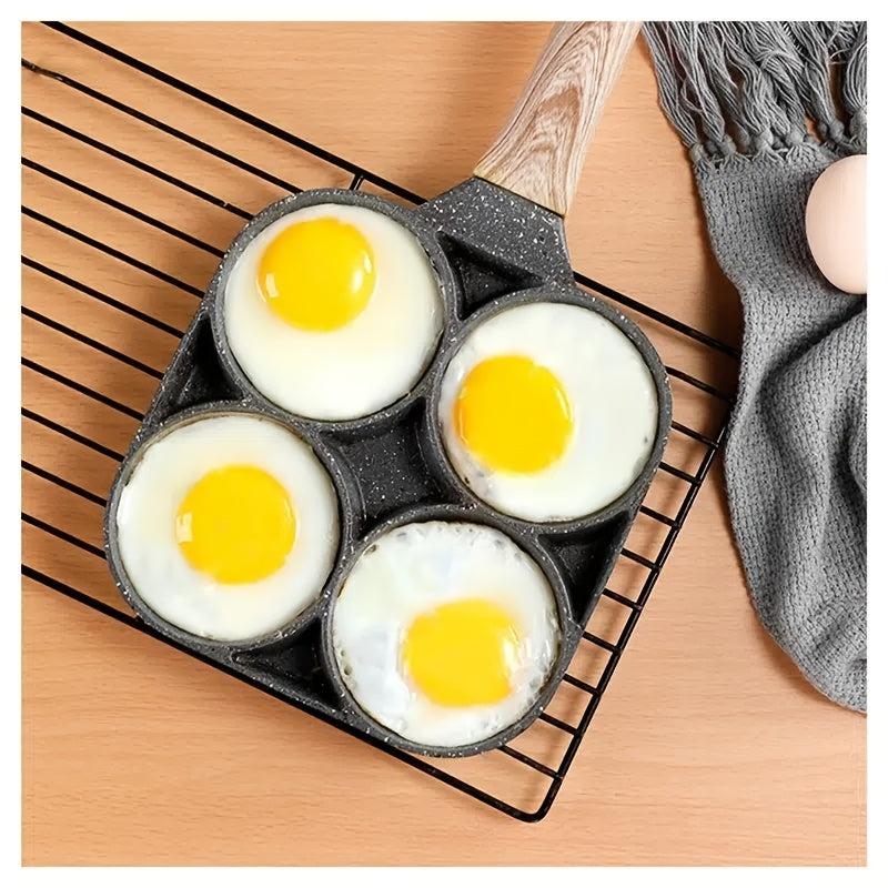 Non-Stick Egg Hamburger Maker Pan Four-Hole Fried Egg Breakfast Pancake Mold