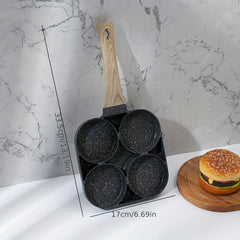 Non-Stick Egg Hamburger Maker Pan Four-Hole Fried Egg Breakfast Pancake Mold