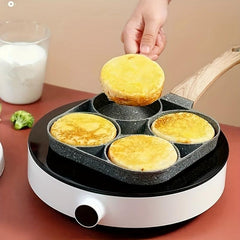 Non-Stick Egg Hamburger Maker Pan Four-Hole Fried Egg Breakfast Pancake Mold
