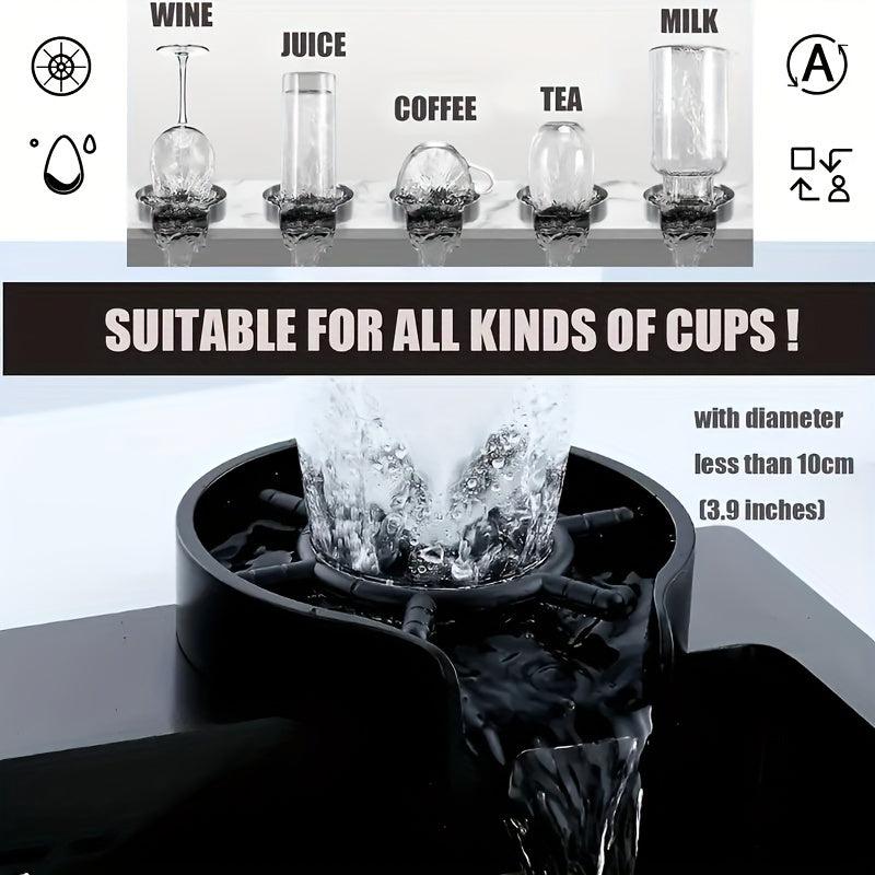 Kitchen Sink Glass Rinser for Easy Cleaning