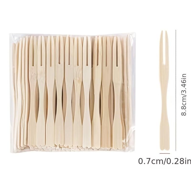 80pcs Disposable Fruit Fork Set Mini Forks Party Supplies