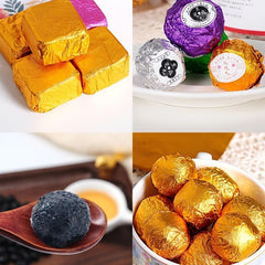 100pcs Square Golden Foil Candy Wrappers DIY Candy Chocolate Packaging