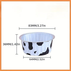 15pcs Reusable Aluminum Foil Baking Cups Mini Cake Pans with Lids