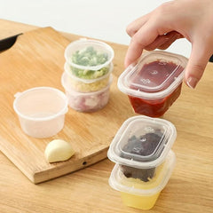 50pcs Disposable Sauce Boxes for Takeout Packaging Multipurpose Food Storage