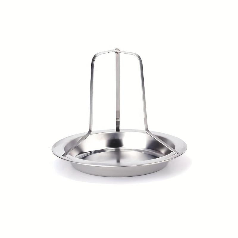 Stainless Steel Roast Chicken Rack BBQ Stand Outdoor Portable BBQ Plate