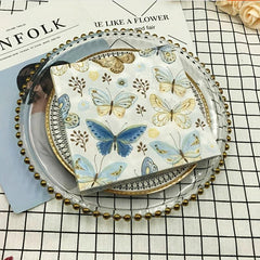 20pcs Butterfly Napkins for Weddings and Birthdays Disposable Dining Tissue