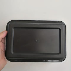 10ps Rectangle Thickened Lunch Box Plastic Commercial Sealed Lunch Box