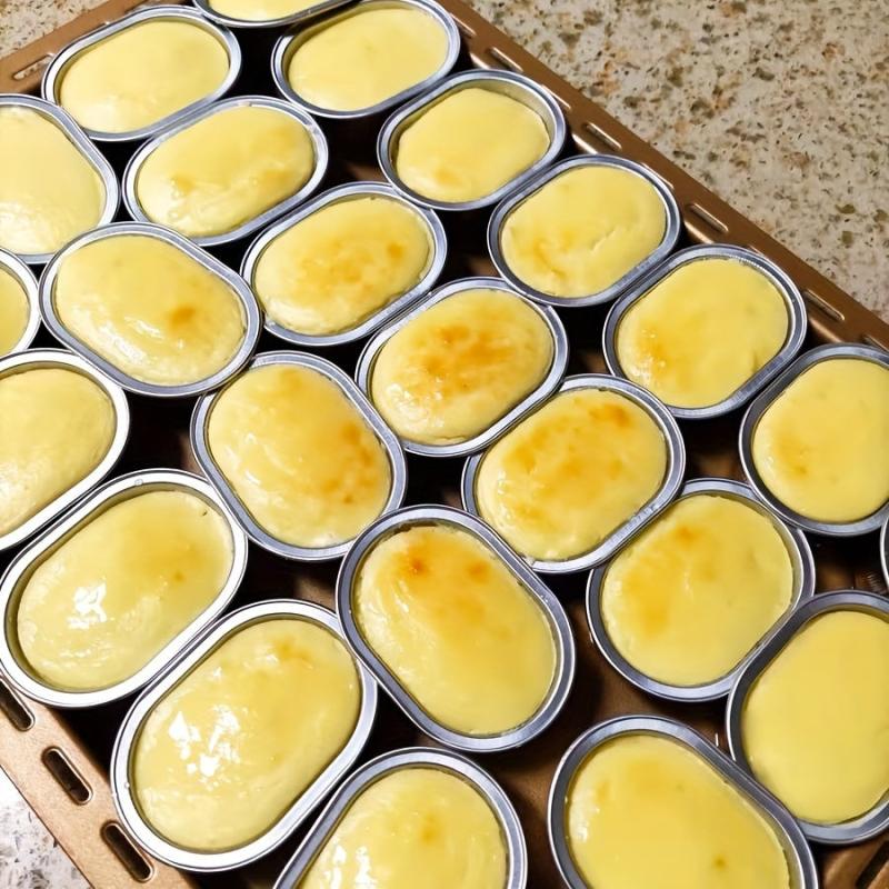 30pcs Oven Safe Aluminum Foil Baking Cups for Desserts Perfect for Bakery Use