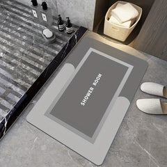 Diatom Mud Soft Mats Bathroom Non Slip Quick Dry Absorbent Bath Mat Rug