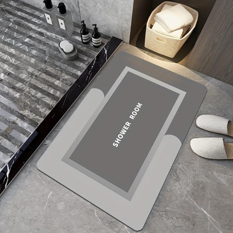 Diatom Mud Soft Mats Bathroom Non Slip Quick Dry Absorbent Bath Mat Rug