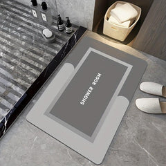 Diatom Mud Soft Mats Bathroom Non Slip Quick Dry Absorbent Bath Mat Rug