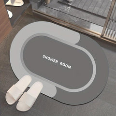 Diatom Mud Soft Mats Bathroom Non Slip Quick Dry Absorbent Bath Mat Rug