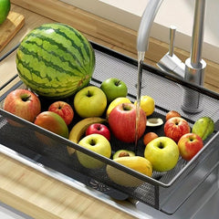1pc Kitchen Cart on Wheels Rolling Storage Rack with Floor Shelf
