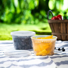 10pcs Plastic Food Container With Lid 8oz-32oz BPA-Free Leakproof Stackable
