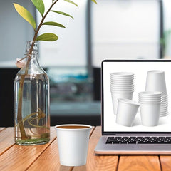 50pcs Disposable 3oz Paper Cups for Coffee, Juice, Water - Family, Supermarket