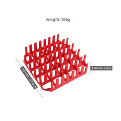 Red Silicone Air Fryer Grill Hot Dog Bacon Rack