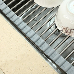 Collapsible Drain Rack Kitchen Sink Foldable Dishwashing Rack