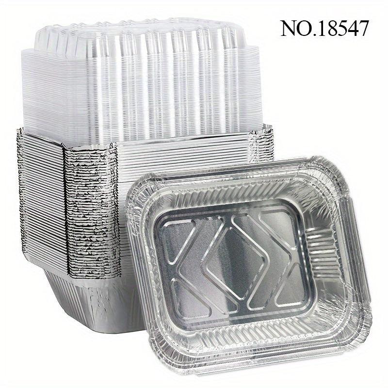 20pcs Disposable Foil Baking Trays for Cakes Brownies Breads Meatloaf Lasagna