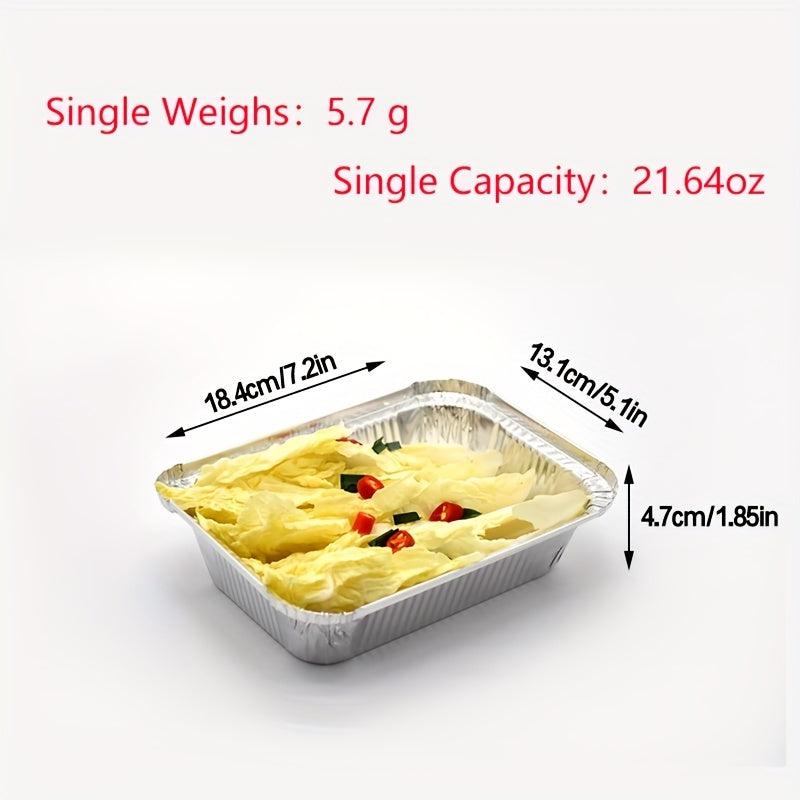20pcs Disposable Foil Baking Trays for Cakes Brownies Breads Meatloaf Lasagna