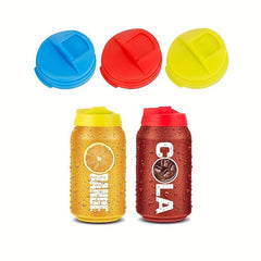 6pcs Plastic Can Lids Leak-proof Soda Bottle Cover Beverage Cap