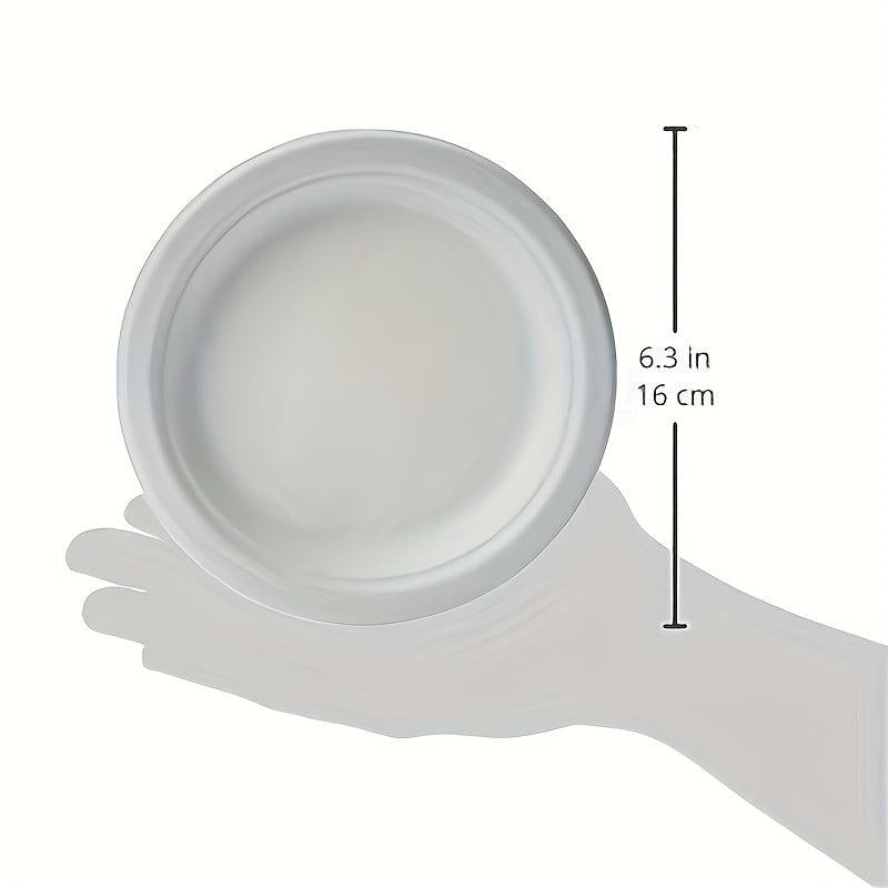50 Pcs Biodegradable Sugarcane Pulp Disposable Plates