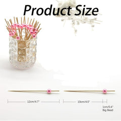 100 Bamboo Cocktail Picks Appetizer Party Food Garnish