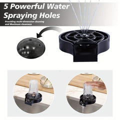 Glass Rinser Kitchen Sink Faucet Bottle Washer Cleaner Bar Glass Rinser