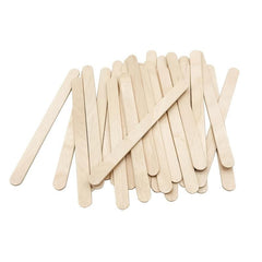 200pcs Natural Wooden Ice Cream Sticks DIY Craft Garden Label Popsicle