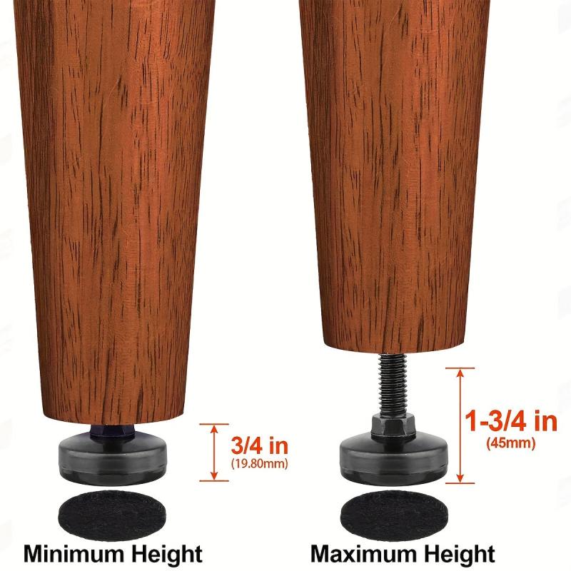 Adjustable Furniture Levelers Heavy Duty Feet for Cabinets Tables Chairs