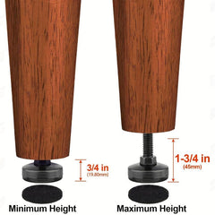 Adjustable Furniture Levelers Heavy Duty Feet for Cabinets Tables Chairs