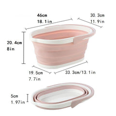 Foldable Portable Plastic Basin for Bathtub Foot Bath