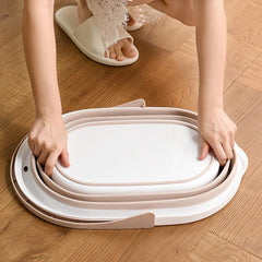 Foldable Portable Plastic Basin for Bathtub Foot Bath