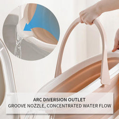 Foldable Portable Plastic Basin for Bathtub Foot Bath